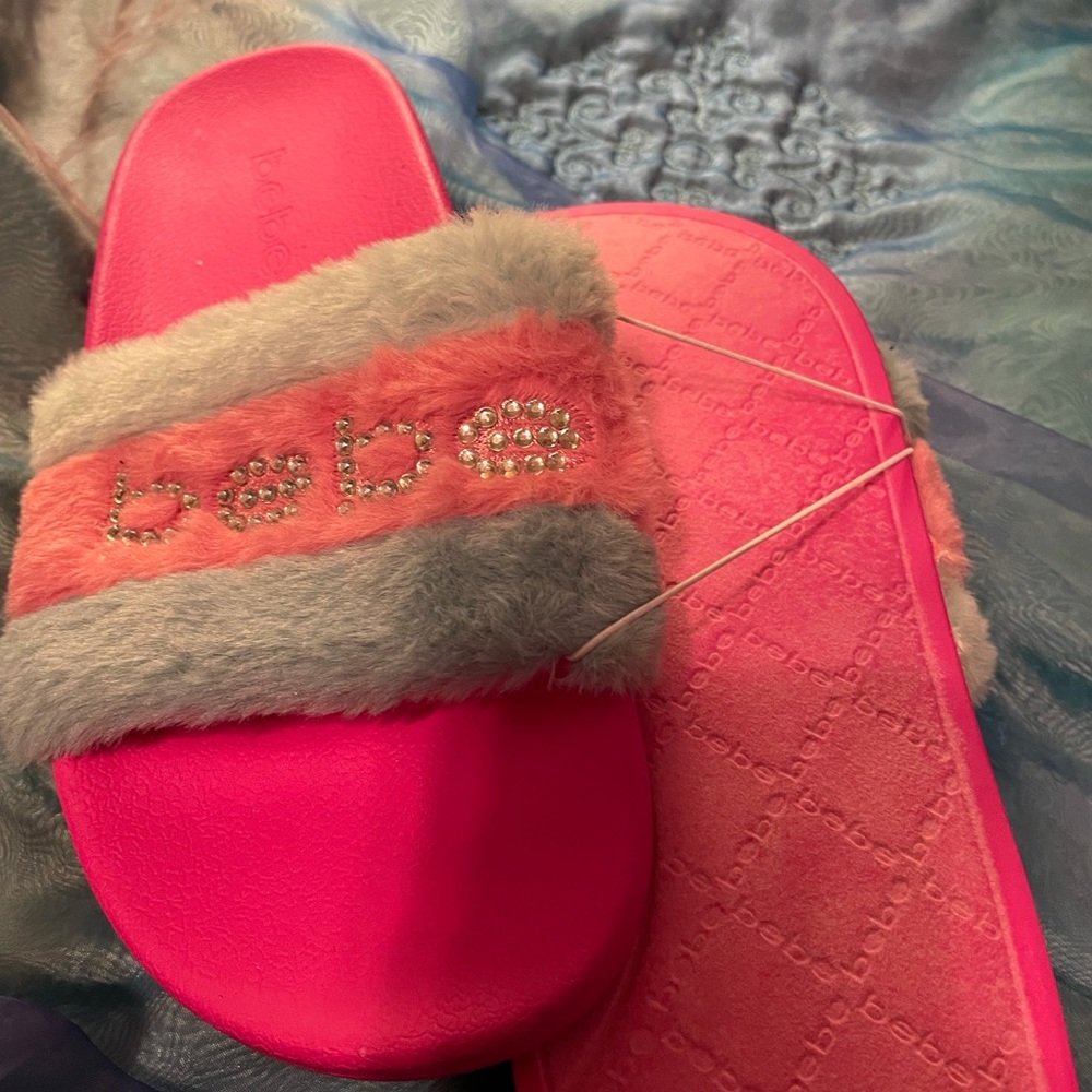 Women’s blue and pink Slippers size 10